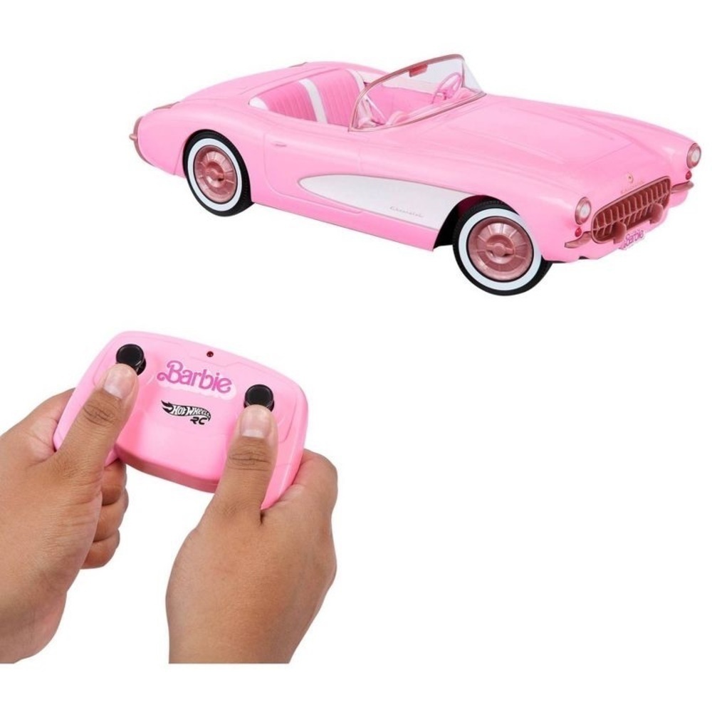 Hot Wheels RC Barbie Corvette Remote Control Car from Barbie: The Movie - Picture 3 of 16